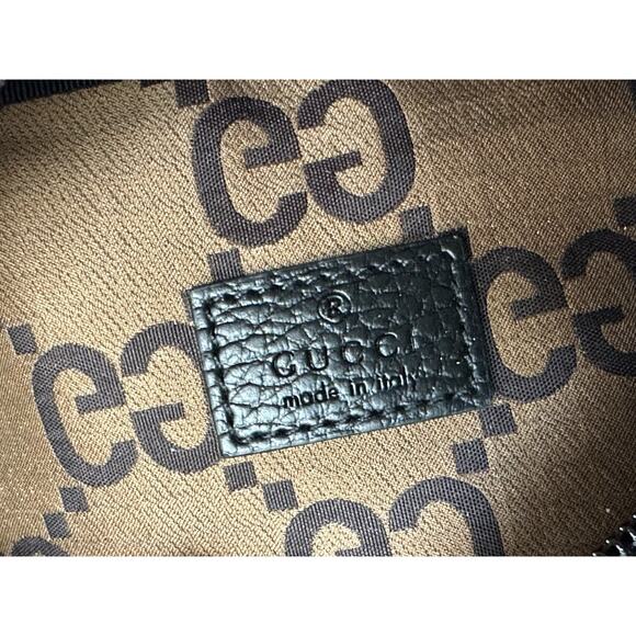 Gucci Maxi GG Logo BrownNylon Belt Bag 767934 Italy New - Picture 12 of 14